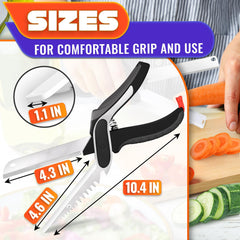 Ribbed no-slip blade for stable cutting