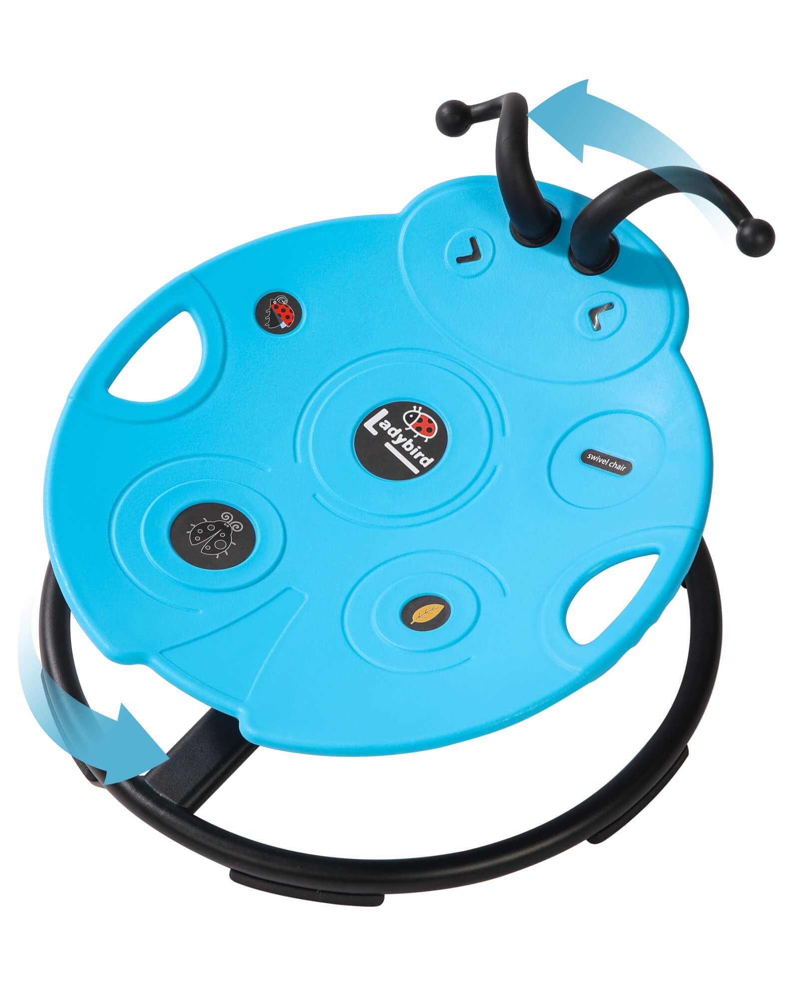 Heavy Duty Spinning Chair for Kids with Safety Handles metal base