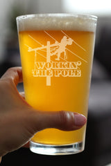 Boxed Bevvee electrician gift pint glass