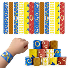 48pcs hedgehog themed slap bracelets bulk six designs 8 pieces each