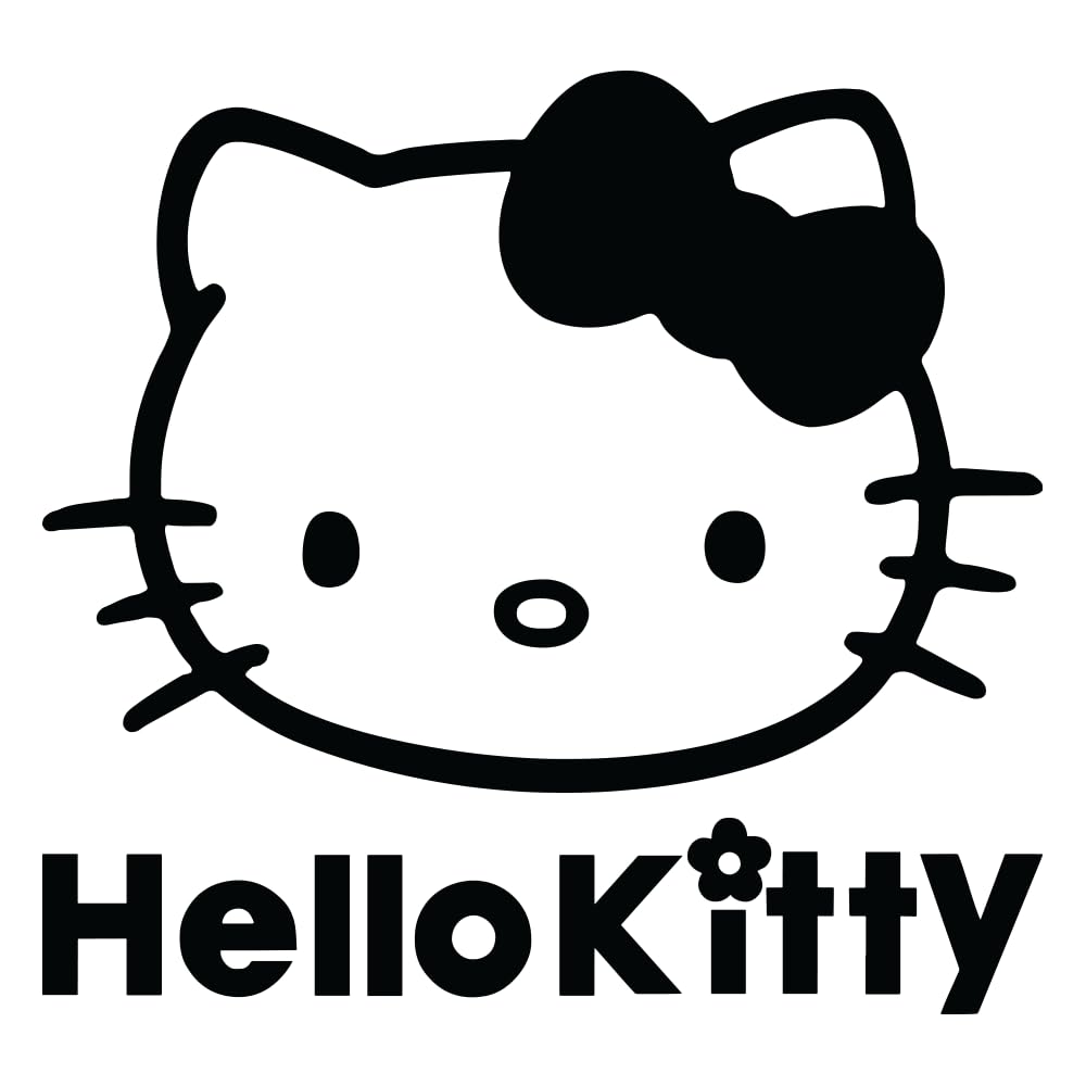 Hello Kitty Inspired Wall Decal by Lutema 22x23 inch vinyl