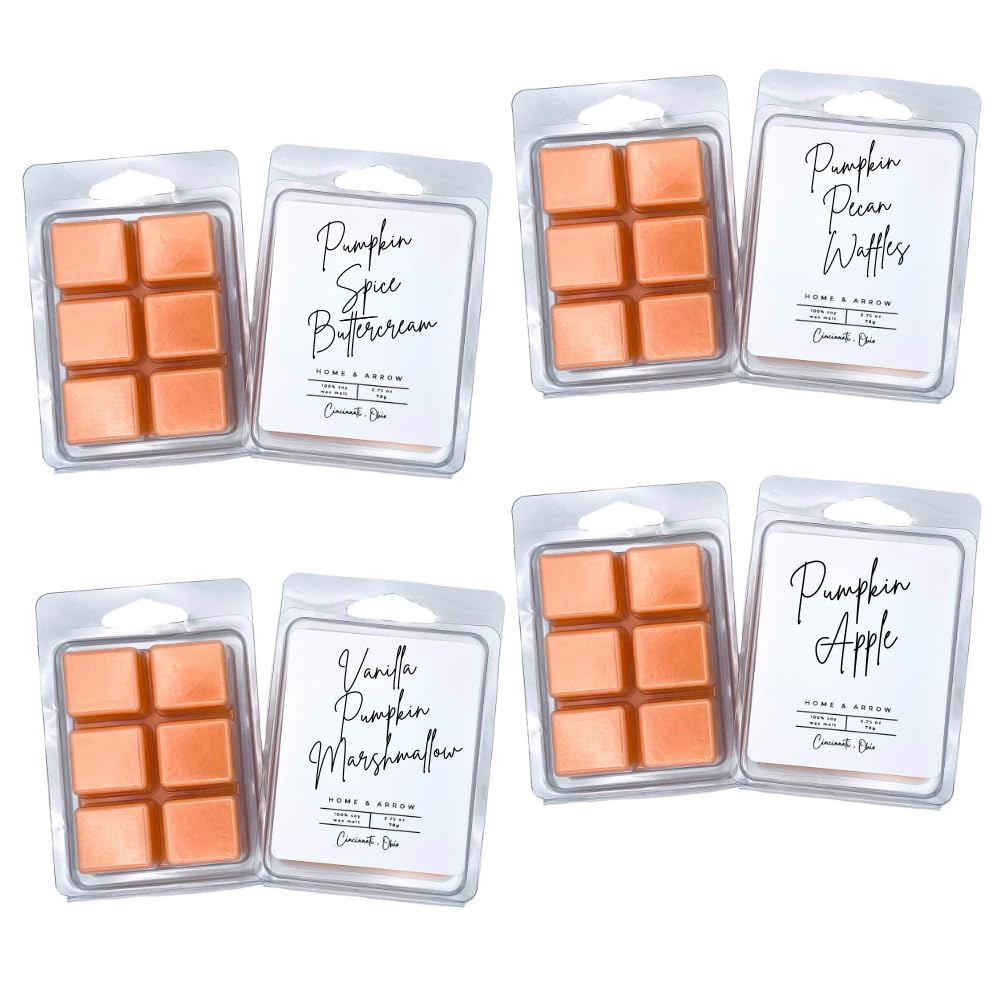 Hello Pumpkin wax melts 4-pack 100% soy wax