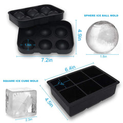 Helpcook large square ice cube tray six cubes