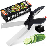 Helvetios Cutting Board Scissors product image showing 2 in 1 design