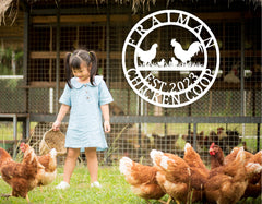 Hen house coop sign suitable for indoor and outdoor use