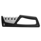 Henckels 4-Stage Handheld Knife Sharpener with safety grip