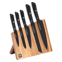 HENCKELS Noir 6-piece knife set with magnet block