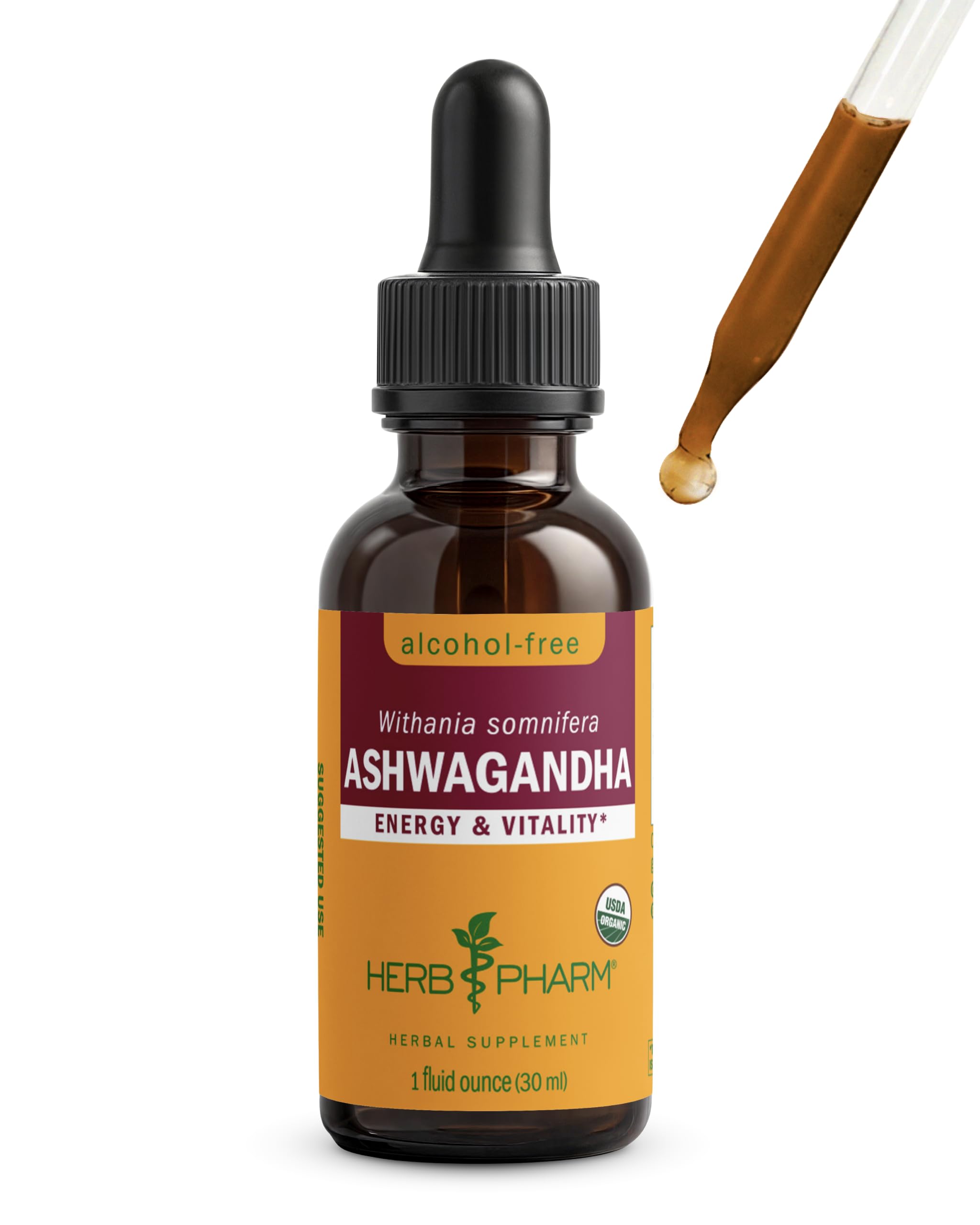 Herb Pharm Organic Ashwagandha Liquid Extract bottle