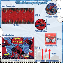 Backdrop for Hero Themed Birthday Party Decorations Set