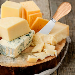 Hetenoyo stainless steel blades with wooden handles cheese spreader knives