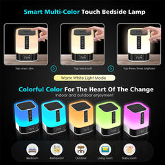 Hetyre 5 in 1 bedside lamp close up image