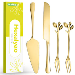 Hexalyao 2 piece cake knife and server set product image