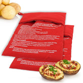 Hexalyao microwave potato bag 2 pack red