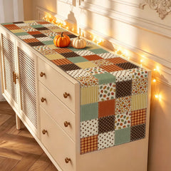 Indoor outdoor dining table runner for kitchen island