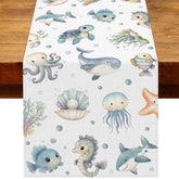 Heyfary Sea You Soon table runner 13 x 72 inches