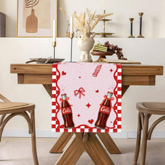 Bright colors and pattern on table runner design