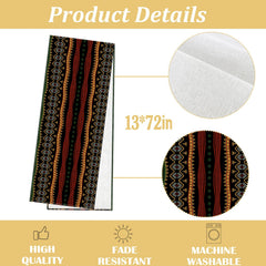 Heyfary vintage geometric table runner for cultural events