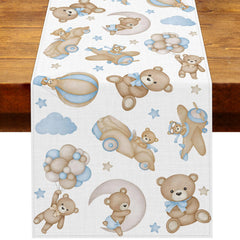 Heyfary We Can Bearly Wait table runner 13 x 72 inches