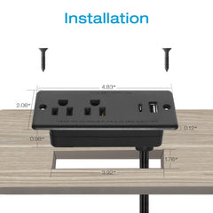 6 ft flat plug extension cord for HHSOET strip