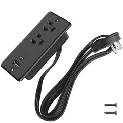 HHSOET furniture recessed power strip two outlets USB-C port