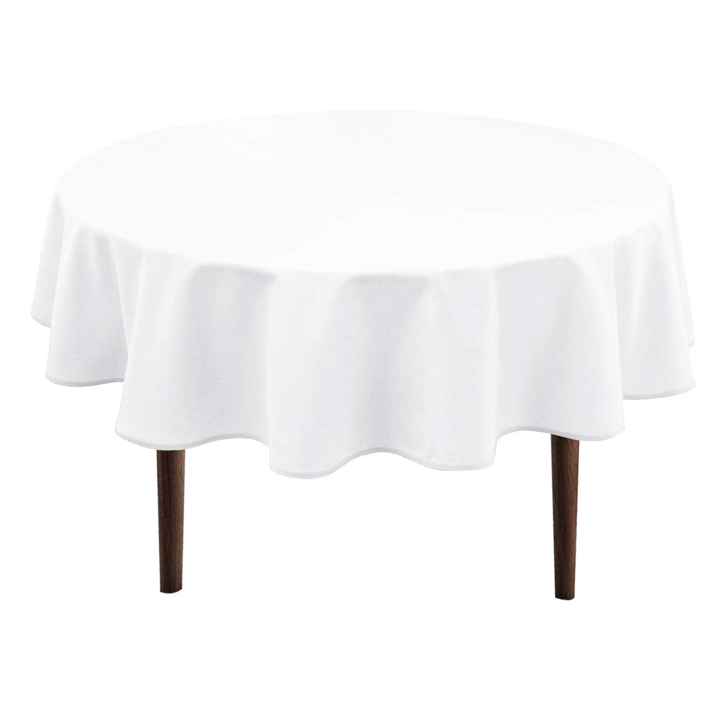 Hiasan round tablecloth 60 inch white 1 pack product image