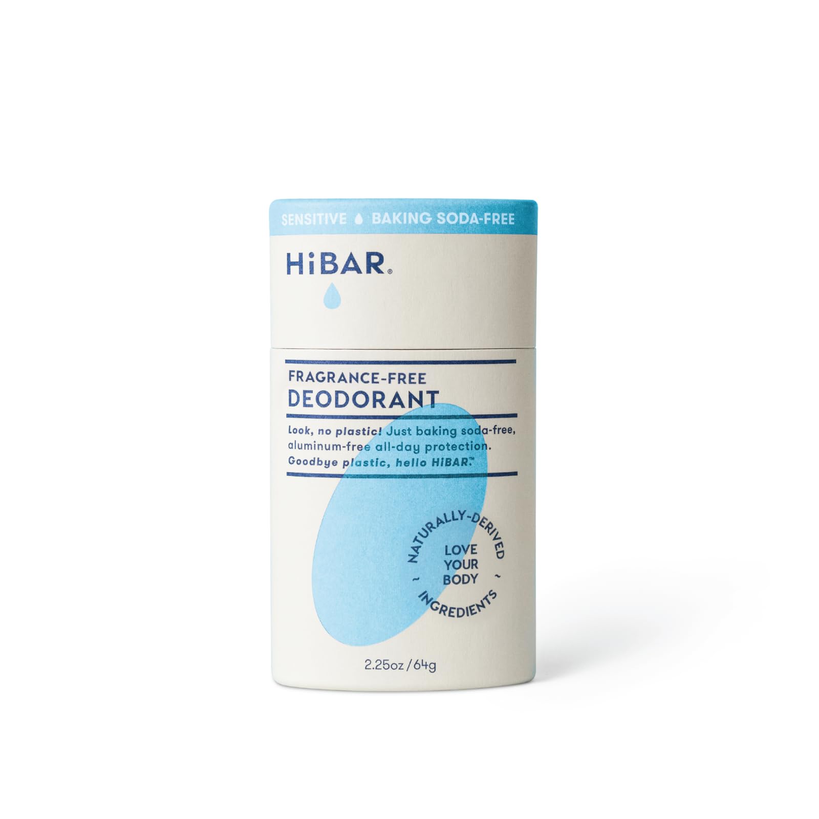 HiBAR fragrance free sensitive deodorant 2.25 oz