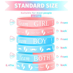 Hicarer Team Boy option bracelet for baby shower