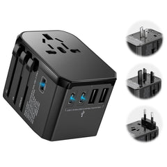 Hichor universal travel adapter compatible with 200+ countries