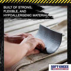 Hypoallergenic durable knee pad inserts for tough jobs