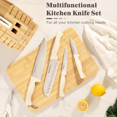Ergonomic anti-slip handle on Astercook knives
