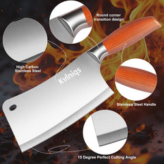 high carbon stainless steel blade close view