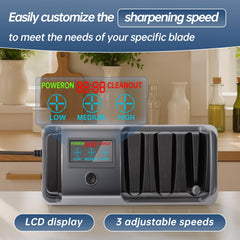 LCD speed control panel showing Low Medium High