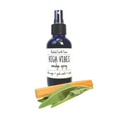 High Vibes Smudge Spray 4 oz cobalt blue bottle