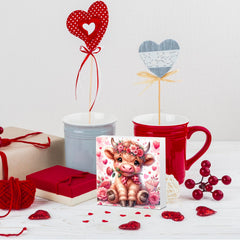 highland cow decoration gifts wooden box