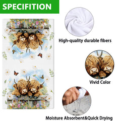 QIONG MENG Spring Kitchen Towels soft hand towel 14x21 inch