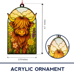 HighlandCow Suncatcher Decor product image with packaging