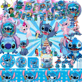 Higyther Stitch birthday party set banner