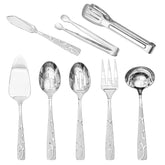 HIKAA 8-piece serving set with floral design handles