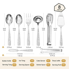 Slotted spoon from HIKAA serving utensils set