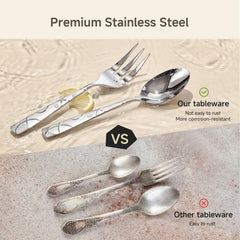 HIKAA serving fork in 18/0 stainless steel