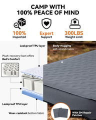 Hikenture camping air mattress with 4 inch foam