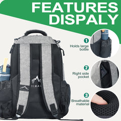600D high-strength oxford fabric on HIMAL Disc Golf Bag