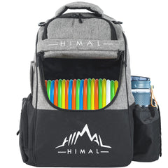 HIMAL Disc Golf Bag grey main compartment holds 18+ discs