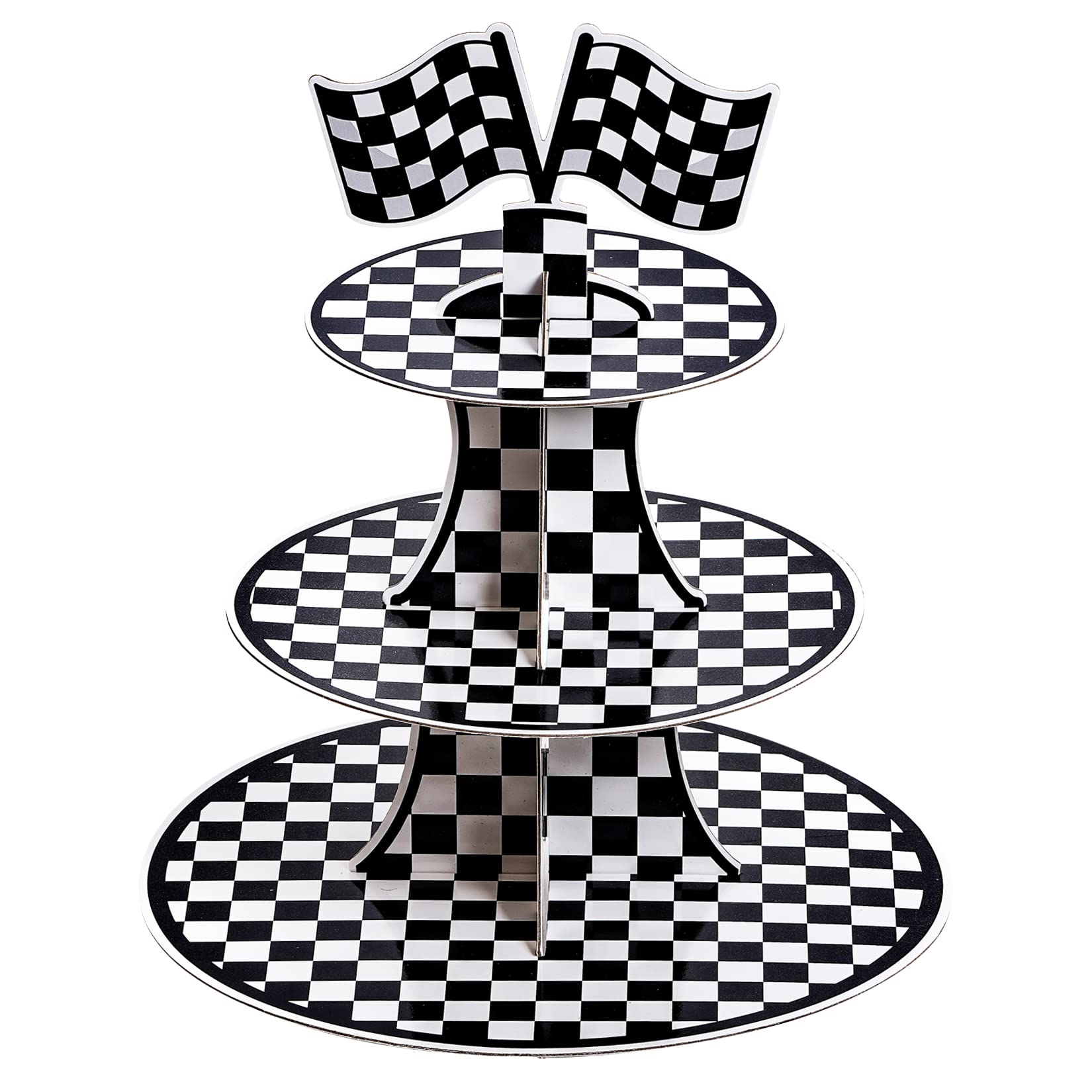 Hmxpls 3-Tier Round Cardboard Cupcake Stand product image