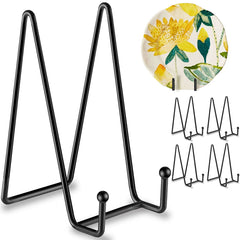 Hoewina 5 pack 6 inch plate stands on shelf