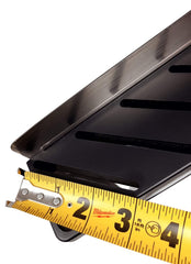Knife rack with space for honing steels in a restaurant setting