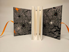 Inside view showing fabric lining and plastic photo sleeves
