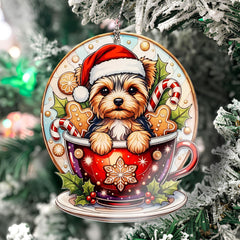 Holiday Cup Decoration inspired festive pet style ornament