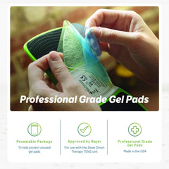 3 inch by 2.25 inch reusable self-adhesive TENS electrode pads