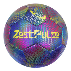ZestPulse holographic soccer ball size 5 for kids and adults